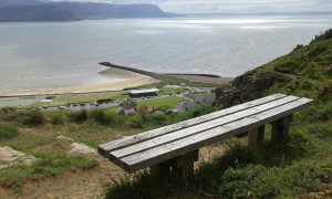 Bench overlooking the sea from the Great Orme